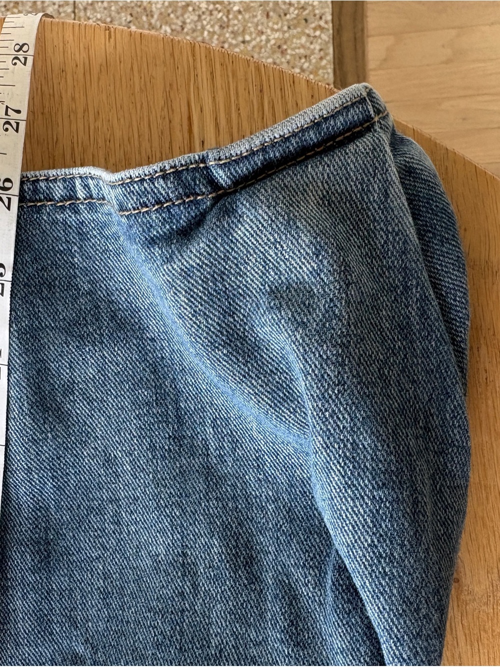 Tibi Medium Blue Asymmetric Pocket Jeans - Picture 7 of 8